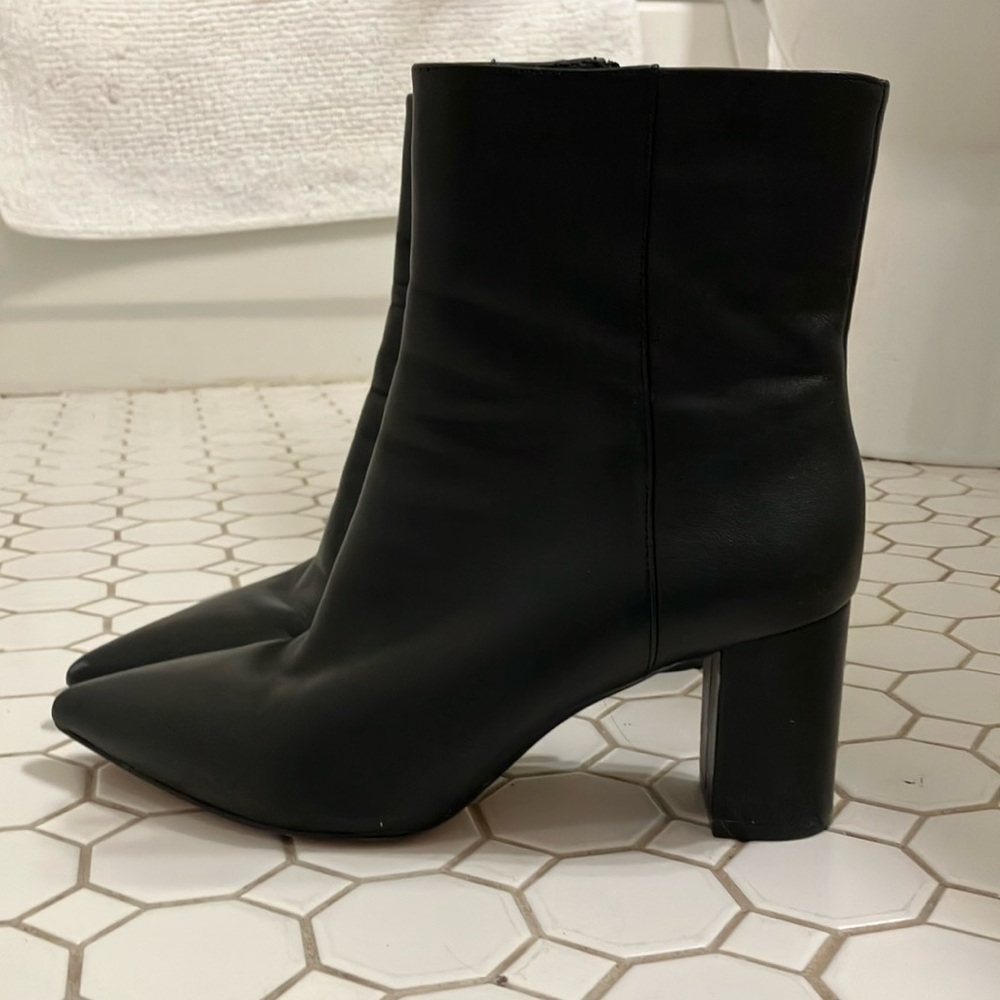 J. Crew Pointed Toe Sadie Boot in Leather